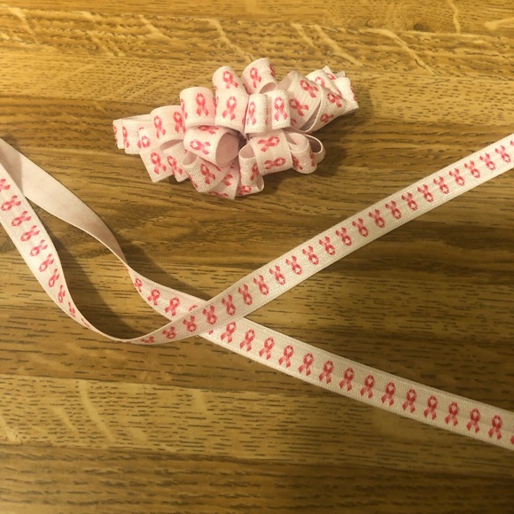 October is Breast Cancer Awareness Month - Ribbon Hairclip - Picture 2 of 4